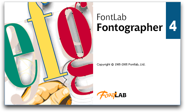 Splash in FontLab Fontographer 4.7