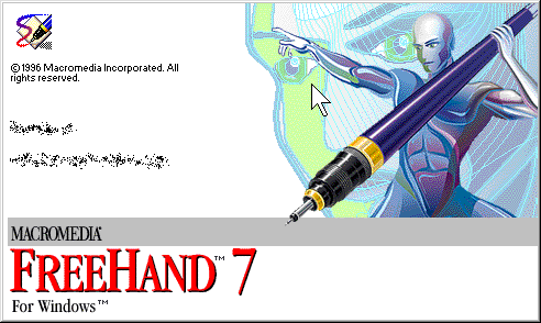 Splash in Macromedia FreeHand 7