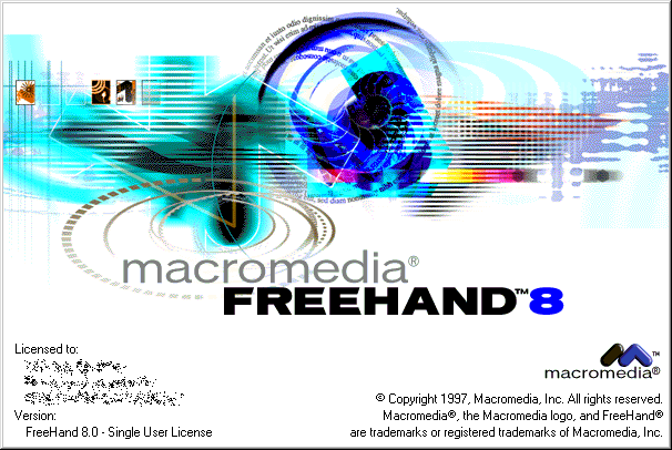 Splash in Macromedia FreeHand 8