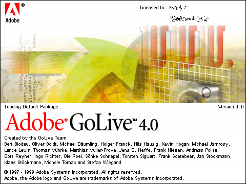 adobe golive create a printable page