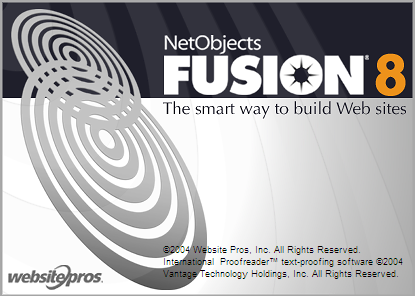 Splash in NetObjects Fusion 8.0