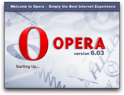 Splash in Opera 6.03