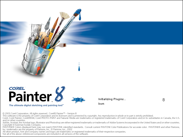 Splash in Corel Painter 8