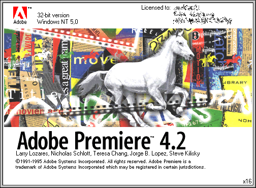 Splash in Adobe Premiere 4.2