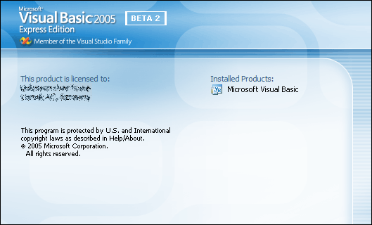 Splash in Visual Basic 2005 Express