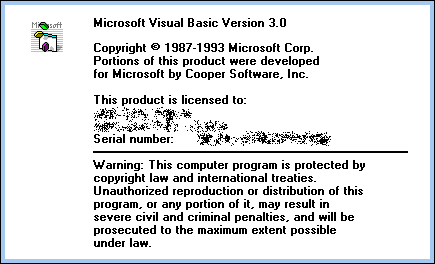 Splash in Visual Basic 3.0