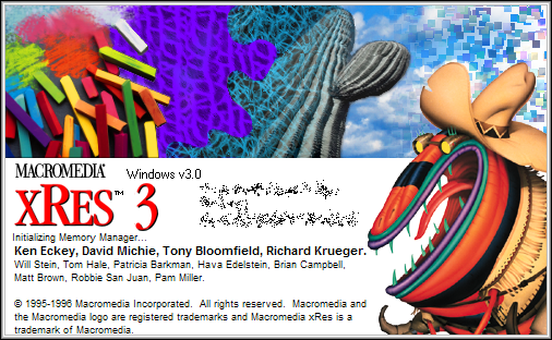 Splash in Macromedia xRes 3.0